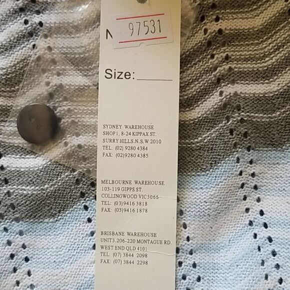 Red Berry Blue Dropped Shoulder Sweater Vest. NWT - Picture 7 of 9